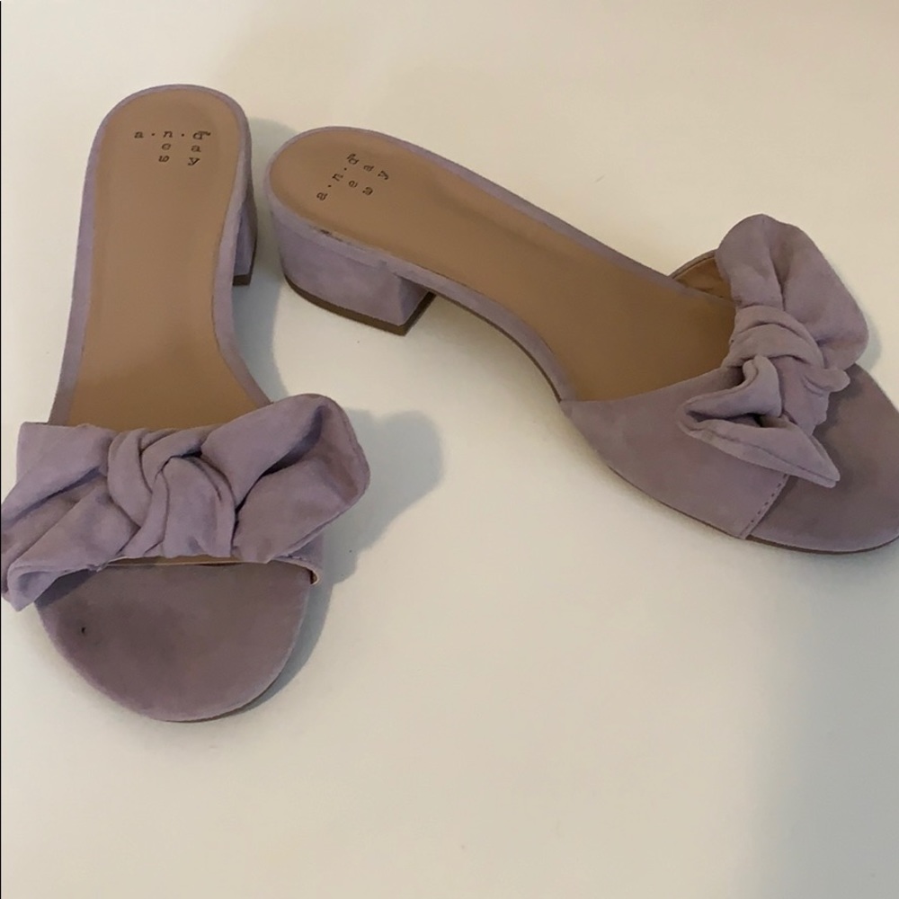 A New Day Purple Bow Sandals